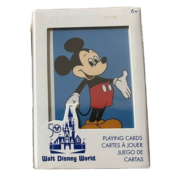 50th Anniversary Vault Walt Disney World Mickey Mouse Playing Cards Deck‎ SEALED - Picture 1 of 4